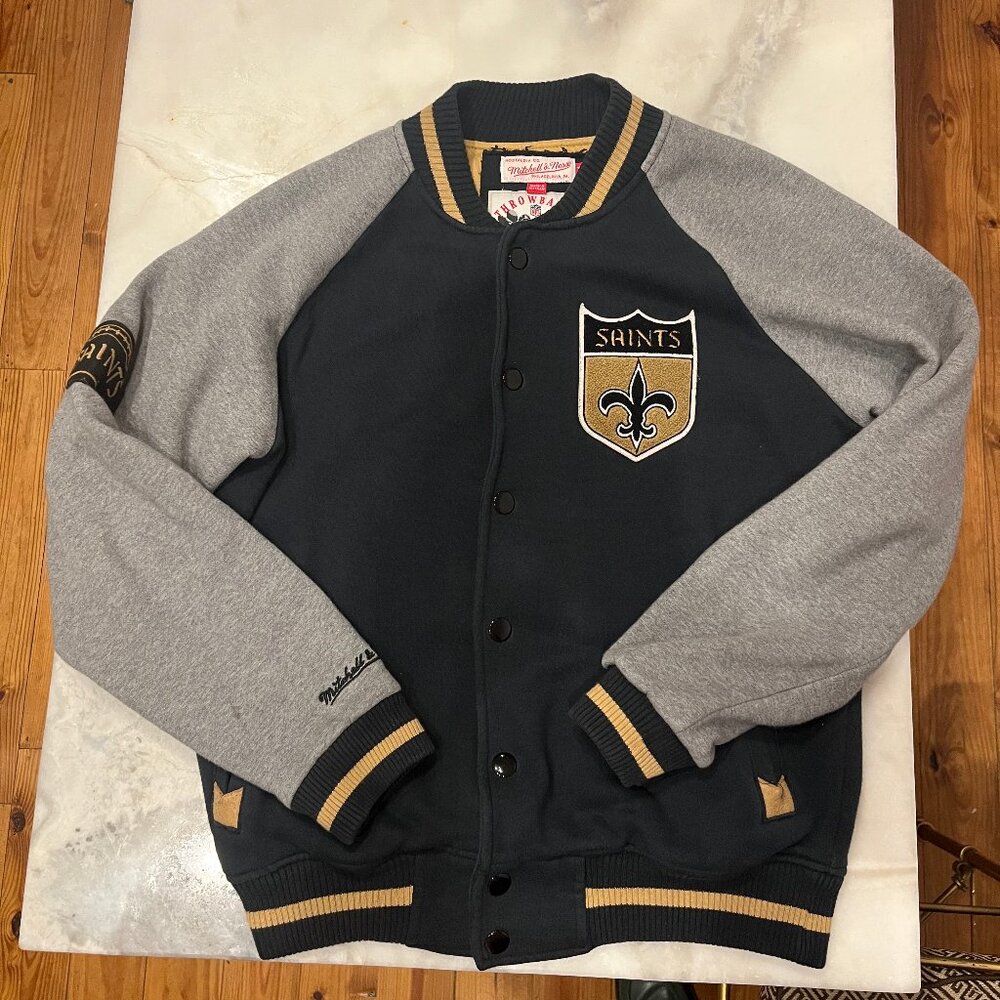 **SOLD** Mitchell & Ness New Orleans Saints Throwback Varsity Jacket